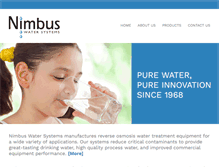 Tablet Screenshot of nimbuswater.com